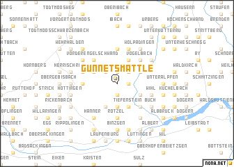 map of Günnetsmättle