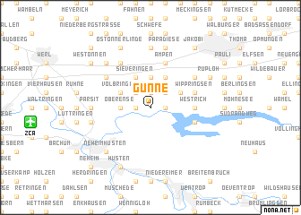 map of Günne