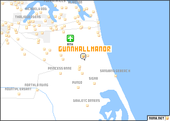 map of Gunn Hall Manor