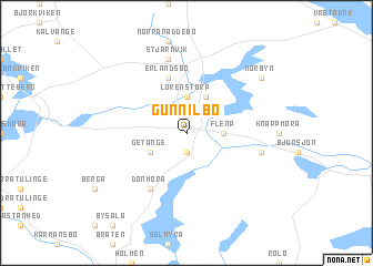 map of Gunnilbo