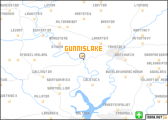 map of Gunnislake