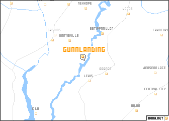 map of Gunn Landing