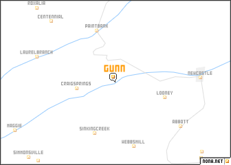 map of Gunn