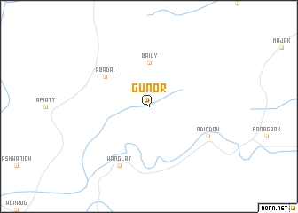 map of Gunor