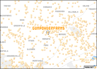 map of Gunpowder Farms