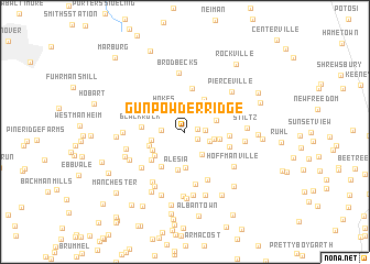 map of Gunpowder Ridge