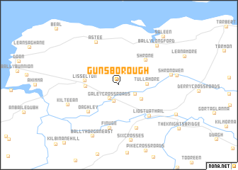 map of Gunsborough