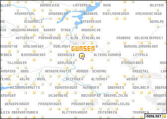 map of Günsen