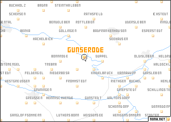 map of Günserode