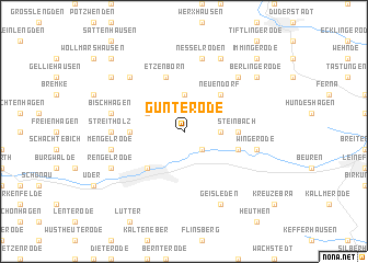 map of Günterode