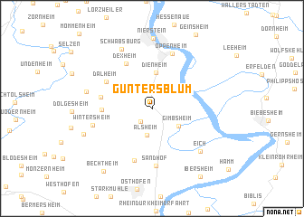map of Guntersblum