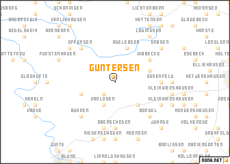 map of Güntersen