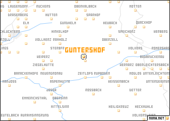 map of Güntershof