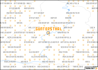 map of Güntersthal