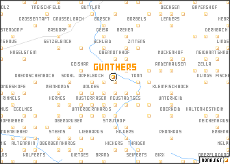 map of Günthers