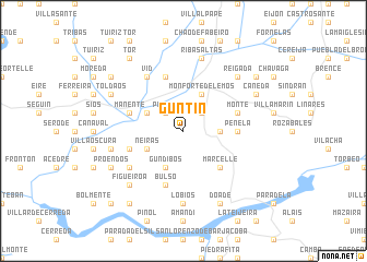 map of Guntín