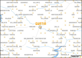 map of Guntín