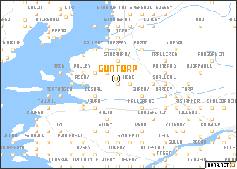 map of Guntorp