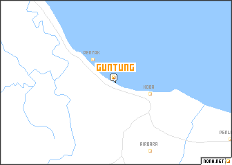 map of Guntung