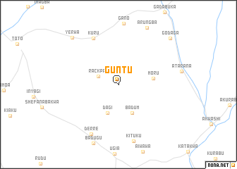 map of Guntu