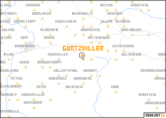 map of Guntzviller