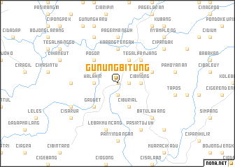 map of Gunungbitung