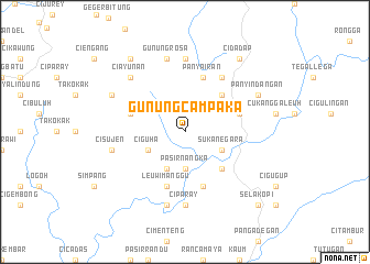 map of Gunungcampaka