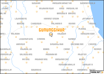 map of Gunung-giwur