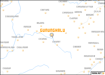 map of Gununghalu