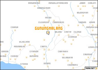 map of Gunungmalang