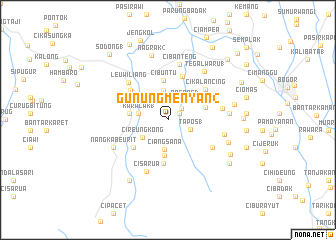 map of Gunungmenyan 2