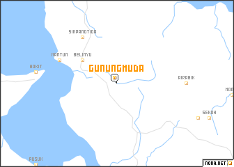 map of Gunungmuda