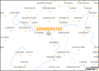 map of Gunungputer