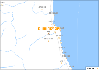 map of Gunungsari