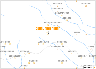 map of Gunungsawar