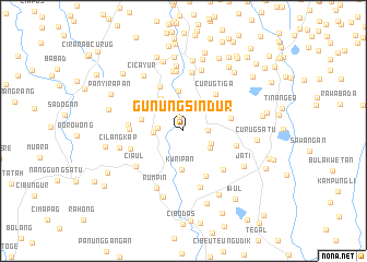 map of Gunungsindur