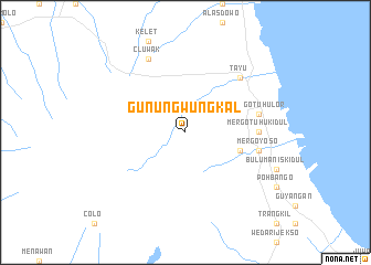 map of Gunungwungkal