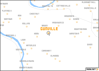 map of Gunville