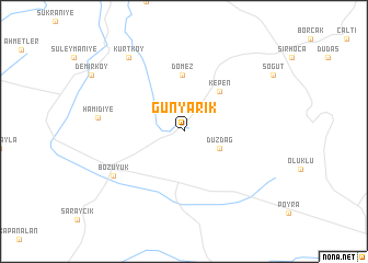 map of Günyarık