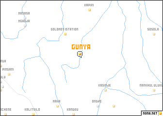 map of Gunya
