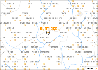 map of Gunyioko