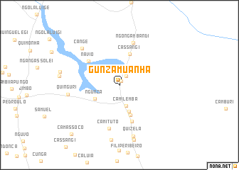 map of Gunza-Muanha