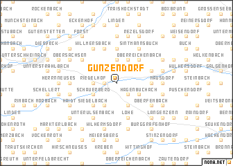 map of Gunzendorf