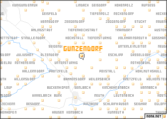 map of Gunzendorf