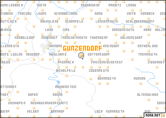 map of Gunzendorf