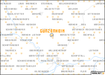 map of Gunzenheim