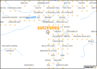 map of Gunzesried