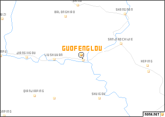map of Guofenglou