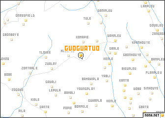 map of Guoguatuo