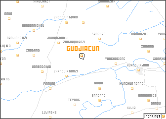 map of Guojiacun